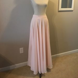 Pink maxi skirt